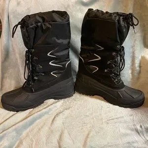 NortiV8 Mountaineer Fleece Lined Boots Men’s Size 13 Black Nortiv 8 Mens Snow Boots Comfort Men main image 4